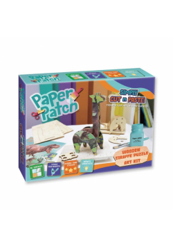Zestaw kreatywny Strigo do Decoupage Paper Patch drewniane puzzle żyrafa