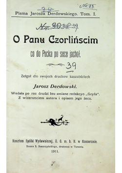 O Panu Czorlińscim 1911 r.