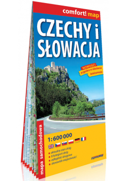 Czechy i Słowacja laminowana mapa samochodowa 1:600 000