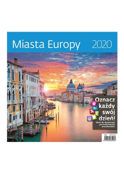 Kalendarz 2020 30x30cm Miasta Europy HELMA
