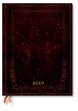 Kalendarz 2020 książkowy Ultra Day at a Time Black Moroccan Bold