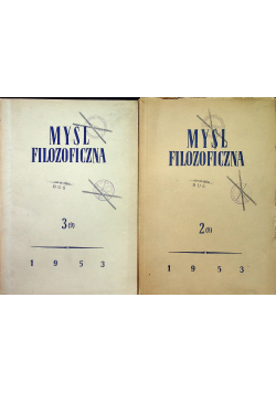 Myśl filozoficzna Tom 2 Tom 3