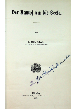 Der Kampf um die Seele 1909r