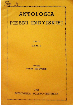 Antologia pieśni indyjskiej Tom II