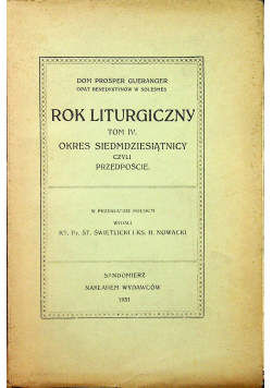 Rok liturgiczny 1931 r.