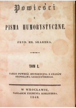 Pisma Humorystyczne, 1840 r.