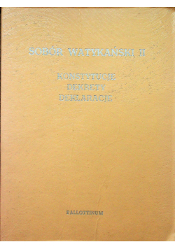 Sobór Watykański II konstytucje dekrety deklaracje