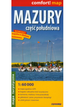 Mazury część południowa 1:60 000, mapa laminowana