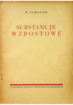 Substancje wzrostowe 1949 r