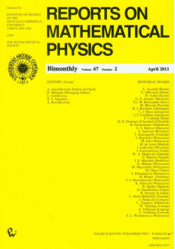 Reports on Mathematical Physics 67/2