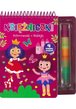 Księżniczki. Kolorowanki naklejki