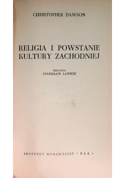 Religia i powstanie kultury zachodniej