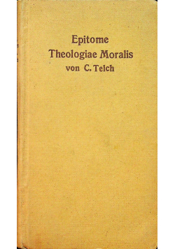 Epitome Theologiae Moralis universae 1920r