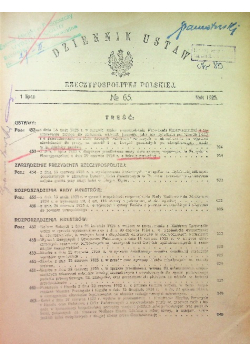 Dziennik ustaw Rzeczypospolitej Polskiej 1925 r.