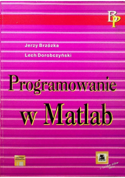 Programowanie w Matlab