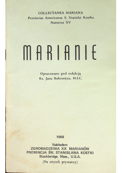 Collectanea Mariana Numerus XV Marianie