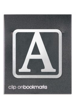 Metalowa zakładka - Litera A Clip-on