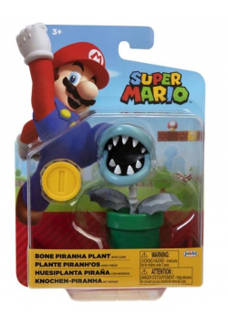 Super Mario Figurka Bone Piranha Plant