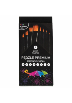 Pędzle premium 8szt KIDEA