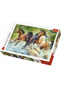 Puzzle 1500 Trzy dzikie konie TREFL
