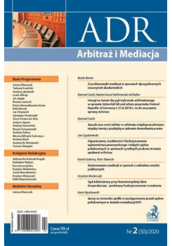 ADR. Arbitraż i Mediacja