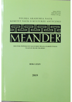 Meander rok LXXIV