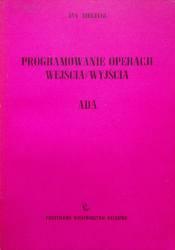 Programowanie operacji wejścia / wyjścia ADA