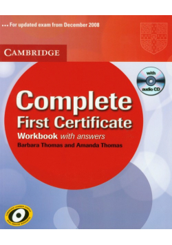 Complete First Certificate workbook with CD