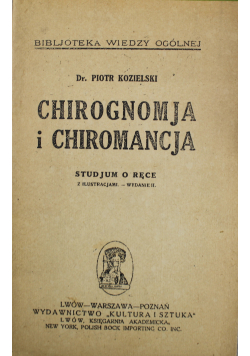 Chirognomja i chiromancja 1920 r.