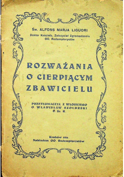 Rozważania o cierpiącym zbawicielu 1936 r