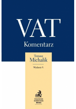 Michalik Tomasz - VAT Komentarz 2013