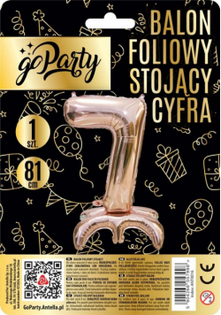 Balon foliowy stojący cyfra 7