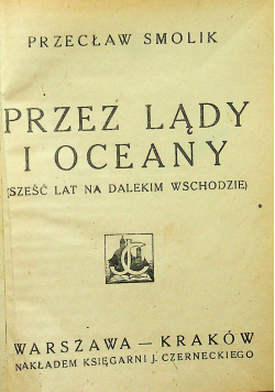 Przez Lądy i Oceany 1922 r.