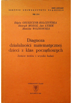 Diagnoza działalności matematycznej dzieci z klas początkowych