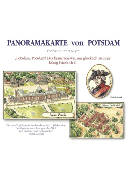Potsdam Panorama Mapa pamiątkowa