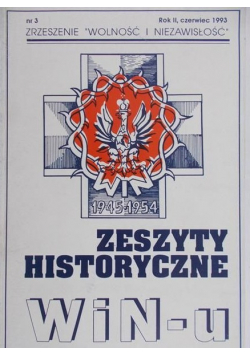 Zeszyty Historyczne WIN u Nr 3