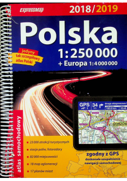 Atlas samochodowy Polska 1 do 250 000 2018/2019