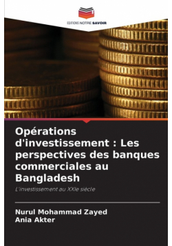 Opérations d'investissement