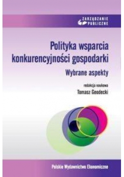Polityka wsparcia konkurencyjności gospodarki