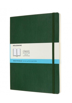 Notes 19x25 kropki myrtle green MOLESKINE