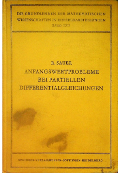 Anfangwertprobleme Bei Partiellen