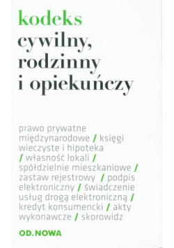 Kodeks cywilny, rodzinny, opiekuńczy