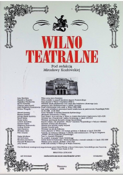 Wilno teatralne