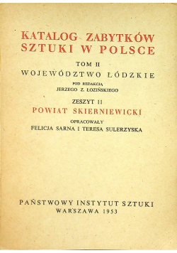 Katalog zabytków sztuki w Polsce Tom II Zeszyt 11