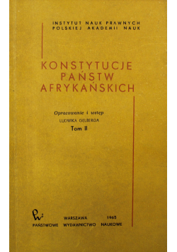 Konstytucje państw afrykańskich Tom II