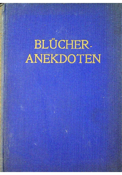 Blucher Anekdoten