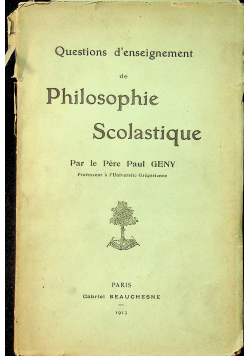 Philosophie Socolastique 1913 r