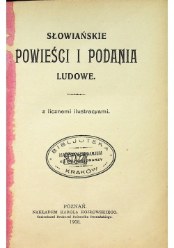 Słowiańskie powieści i podania ludowe 1908 r