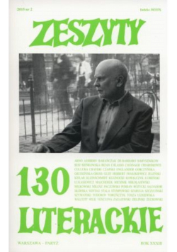 Zeszyty literackie 130 2 2015