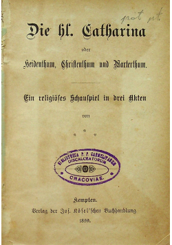 Die hl Catharina 12 części